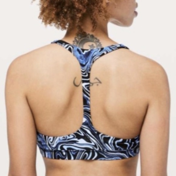 Lululemon Arise Bra Suminagashi *lululemon lab Serene Blue Size 4 - Picture 3 of 7